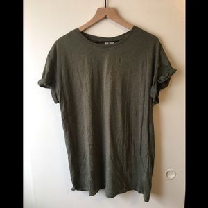 Army Green Basic Long Tee